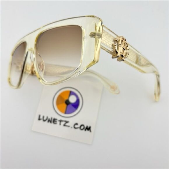 Roberto Cavalli 038 Translucid & Gold Sunglasses - Picture 2 of 2